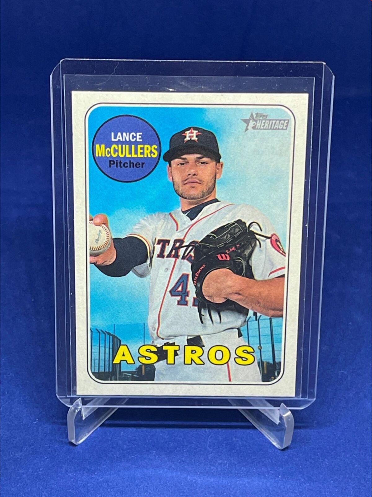 LANCE MCCULLERS 2018 TOPPS HERITAGE REVERSE FLIP STOCK SSP /5 SHORT PRINT # 318