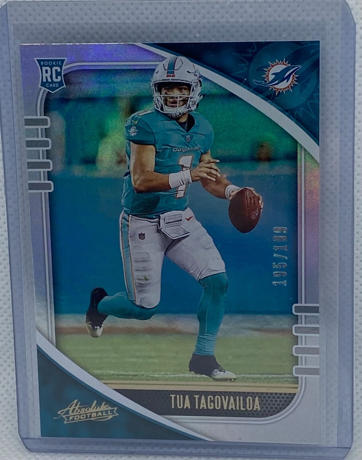 TUA TAGOVAILOA 2020 PANINI ABSOLUTE FOIL RC #D 195/199