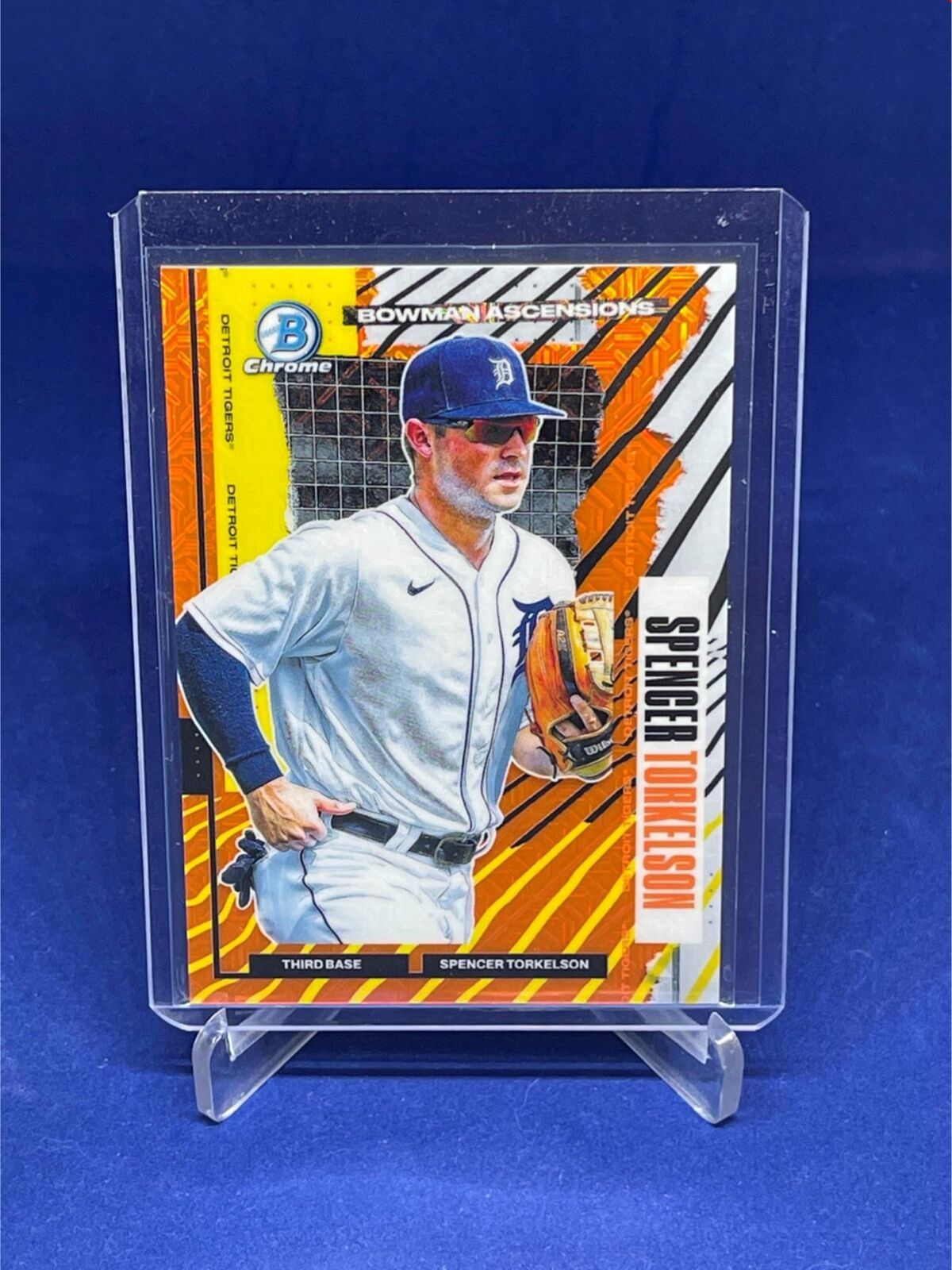 SPENCER TORKELSON 2021 BOWMAN CHROME ASCENSIONS ORANGE MEGA BOX REFRACTOR 5/25