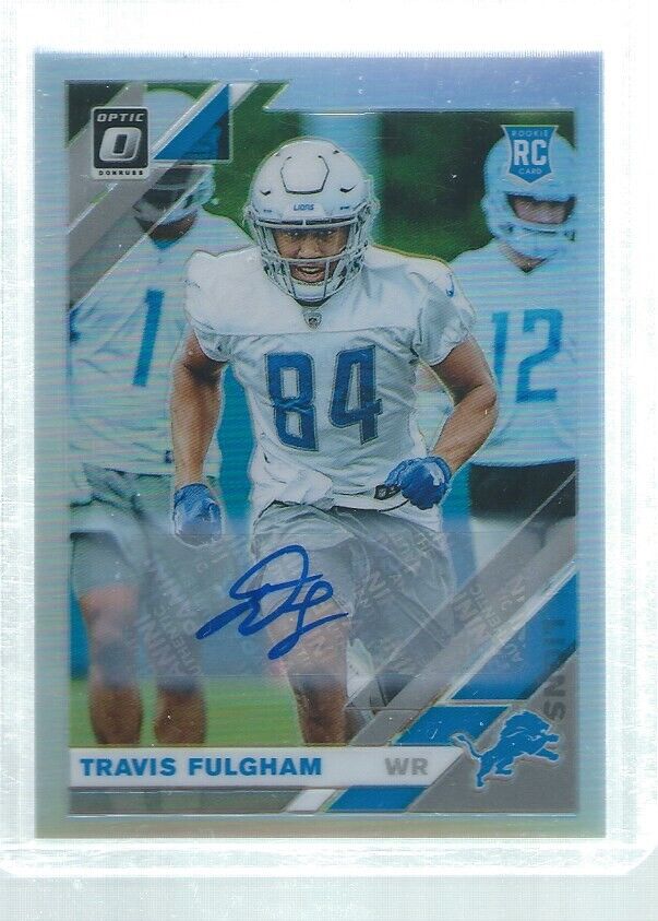 TRAVIS FULGHAM 2019 DONRUSS OPTIC SILVER HOLO AUTO RC #D 74/99