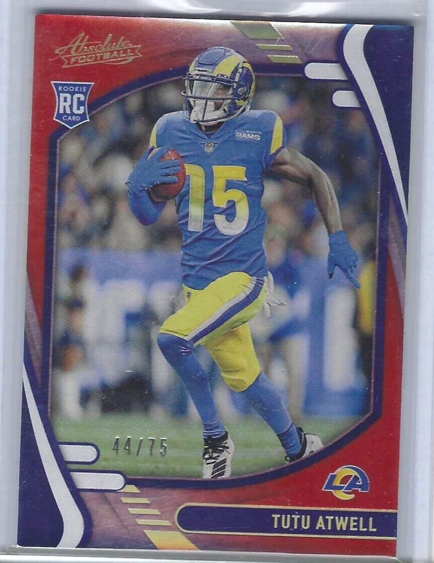 TUTU ATWELL 2021 ABSOLUTE ORANGE ROOKIE RC #D 44/75