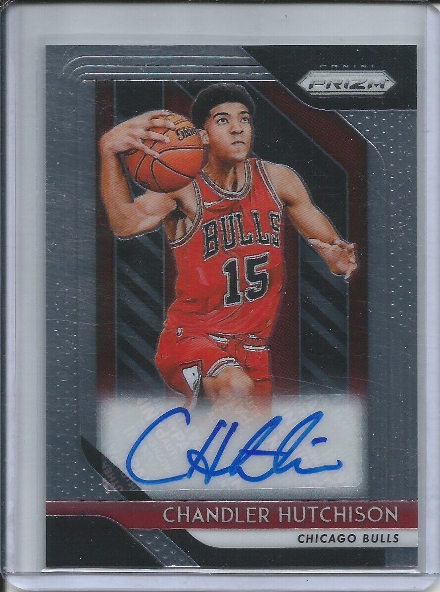 CHANDLER HUTCHISON 2018-19 PANINI PRIZM AUTO ROOKIE RC BULLS