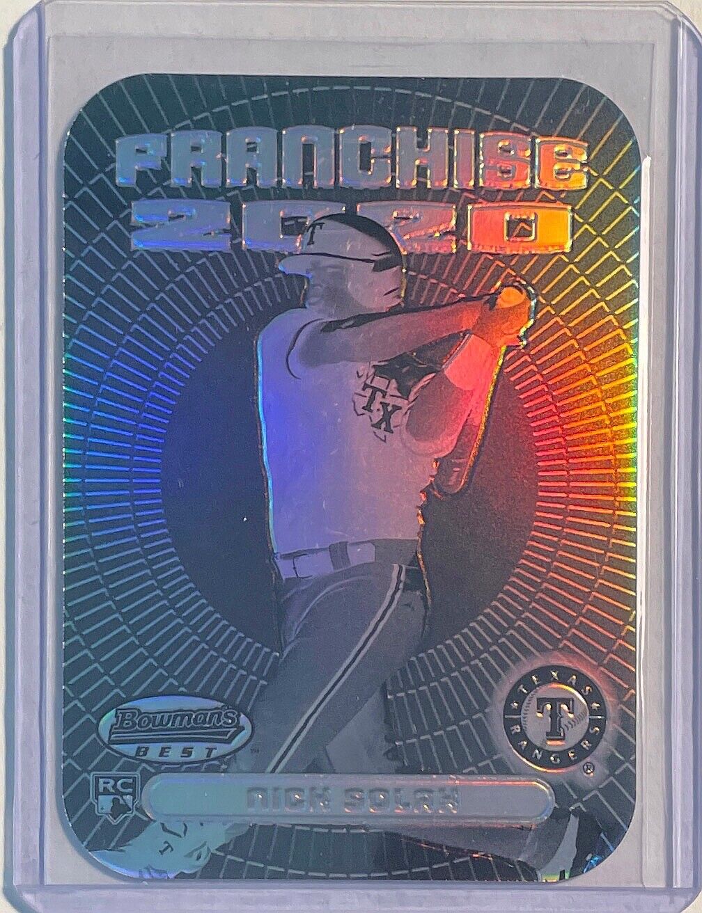 NICK SOLAK 2020 BOWMAN'S BEST FRANCHISE 2020 NEGATIVE REFRACTOR #FFDC-NS