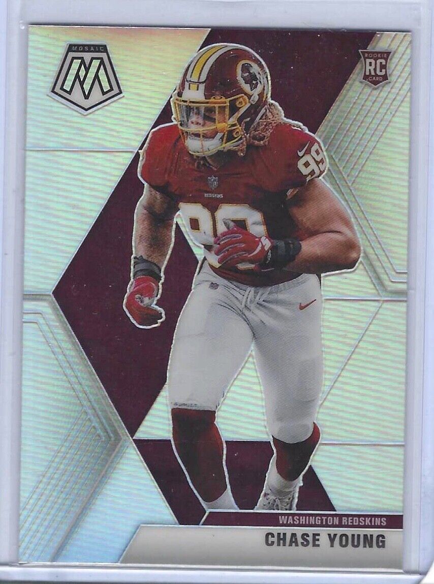 CHASE YOUNG 2020 PANINI MOSAIC SILVER PRIZM RC #202