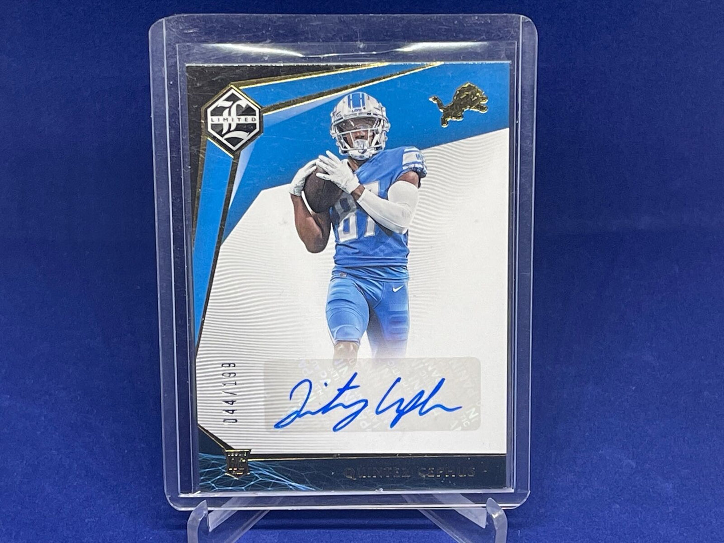 QUINTEZ CEPHUS 2020 PANINI LIMITED AUTOGRAPH ROOKIE AUTO RC #D 44/199
