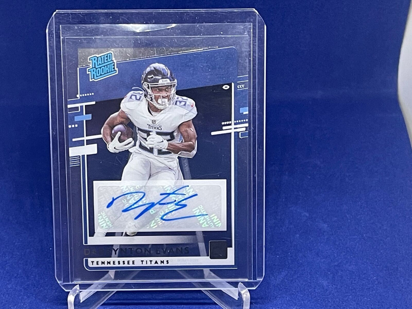 DARRYNTON EVANS 2020 PANINI CHRONICLES DONRUSS CLEAR RATED ROOKIE RC