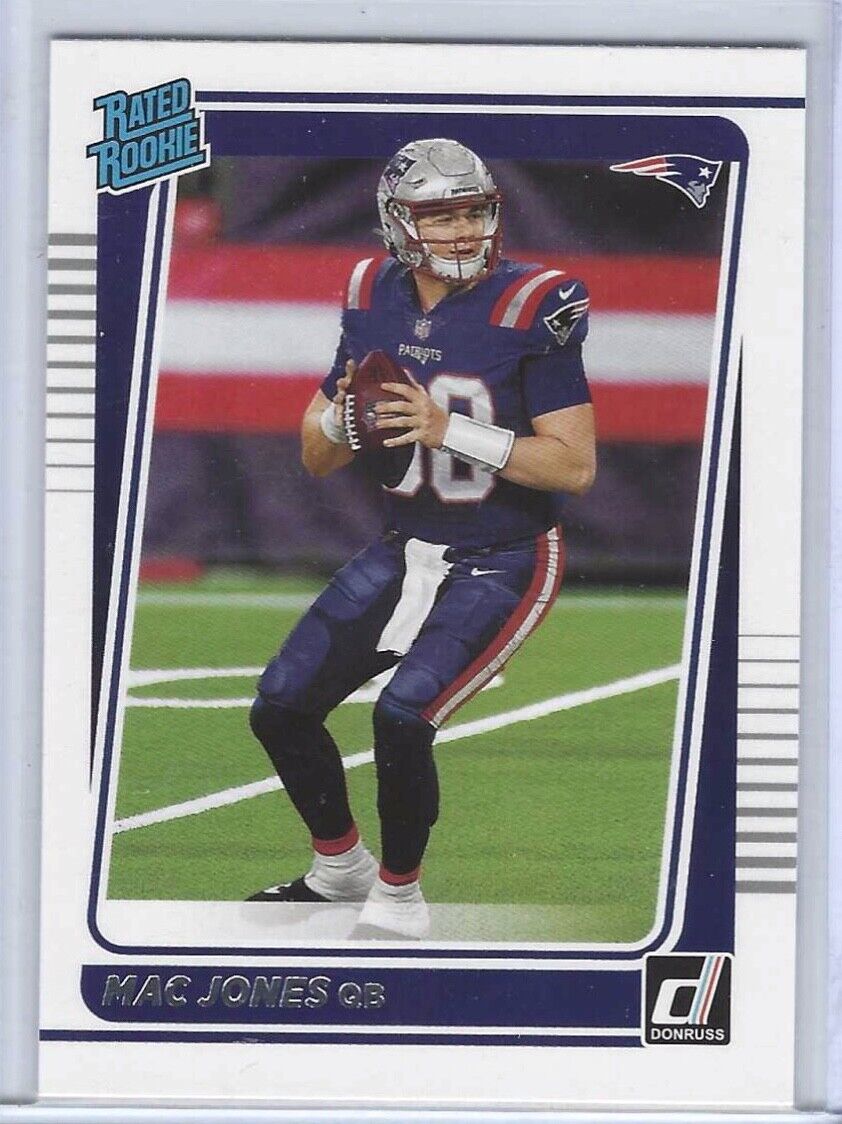 MAC JONES 2021 PANINI DONRUSS RATED ROOKIE RC #255