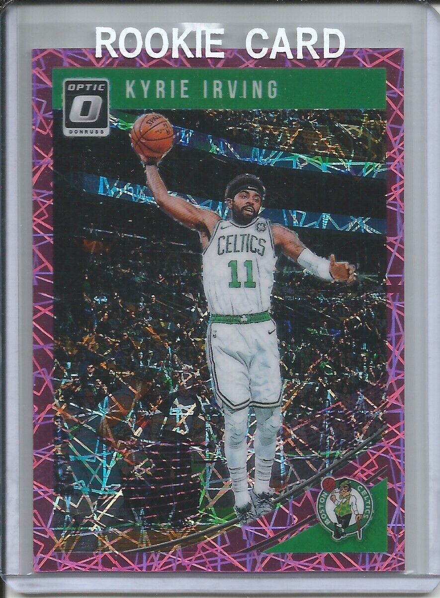 KYRIE IRVING 2018-19 PANINI DONRUSS OPTIC PINK VELOCITY HOLO PRIZM #D 52/79