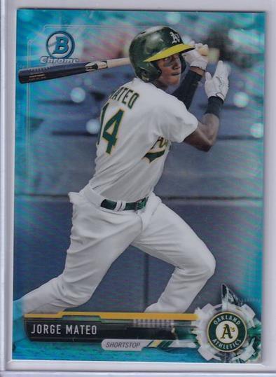 JORGE MATEO 2017 BOWMAN CHROME PROSPECT SKY BLUE REFRACTOR #D 149/399