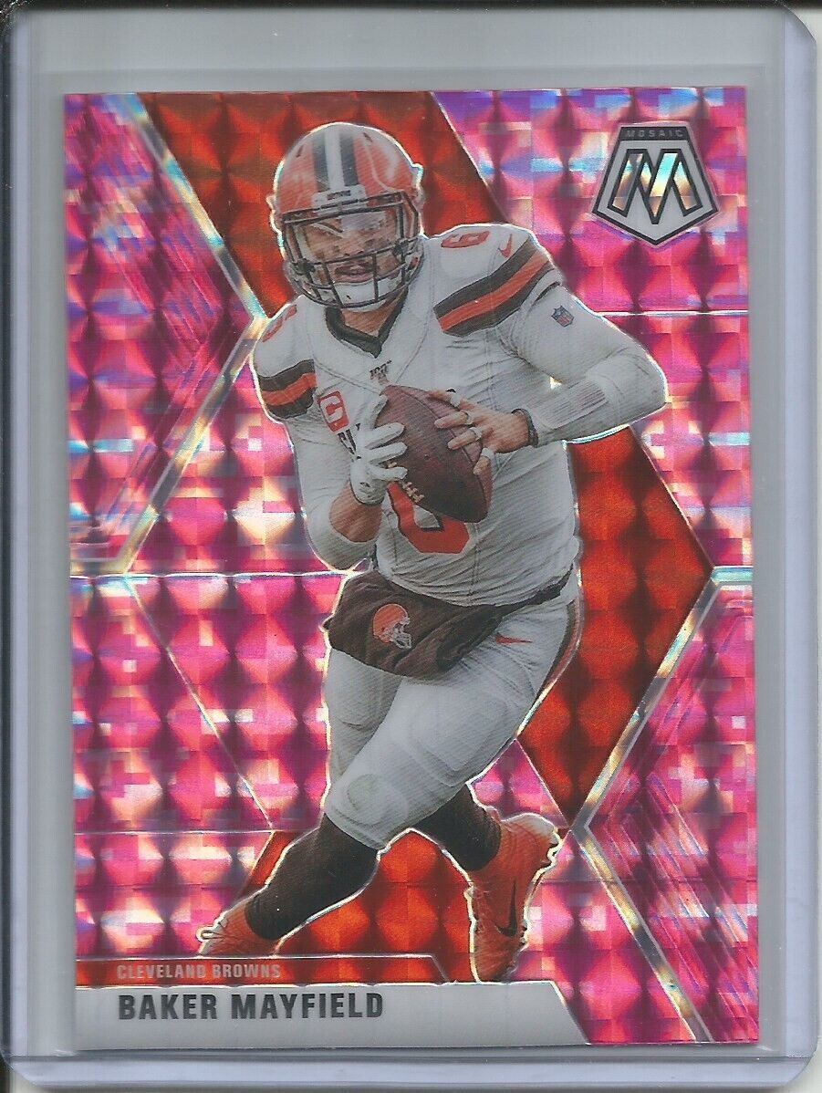 BAKER MAYFIELD 2019-20 PANINI MOSAIC PINK PRIZM BROWNS