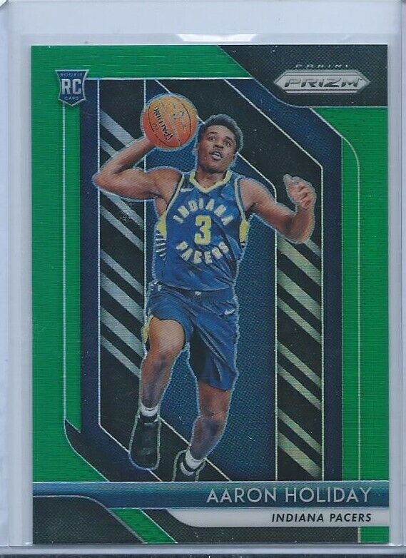 AARON HOLIDAY 2018-19 PANINI PRIZM GREEN PRIZMS RC #114