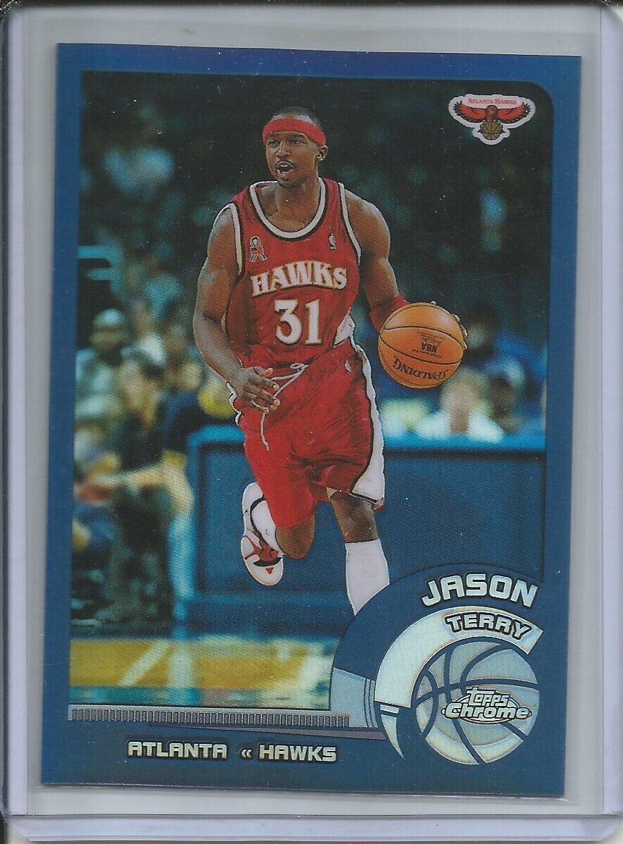 JASON TERRY 2003-04 TOPPS CHROME REFRACTOR HAWKS