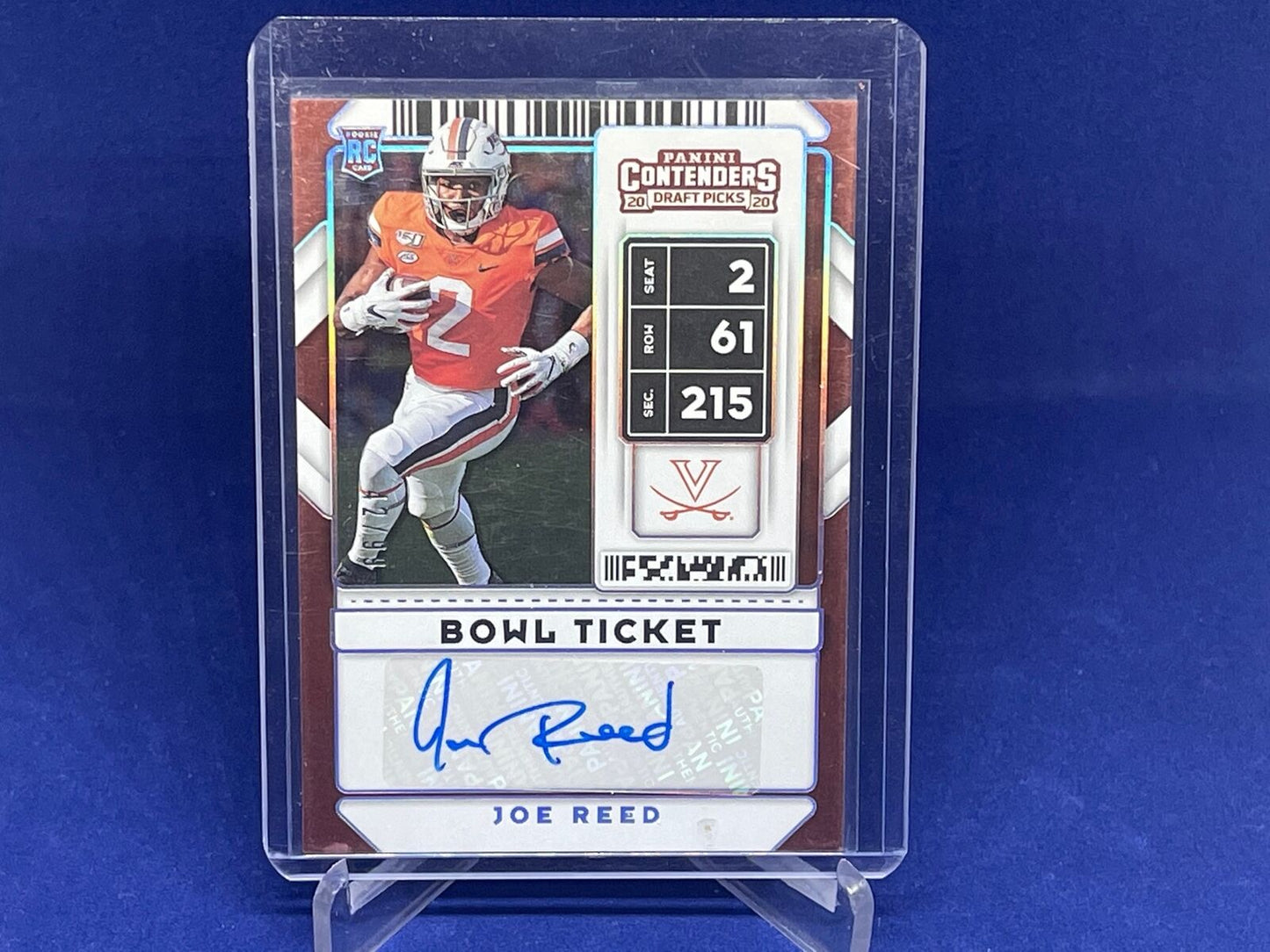 JOE REED 2020 PANINI CONTENDERS BOWL TICKET AUTO RC #D 42/99