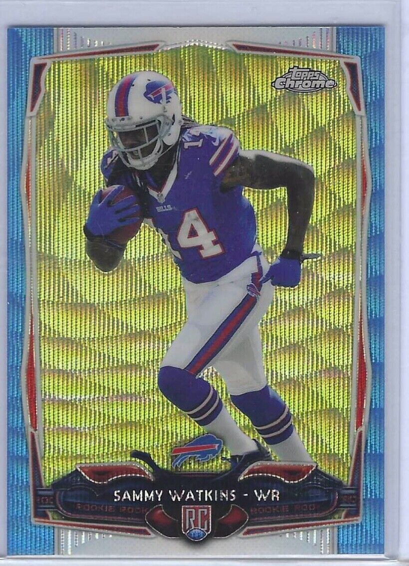 SAMMY WATKINS 2014 TOPPS CHROME BLUE WAVE REFRACTOR RC #138