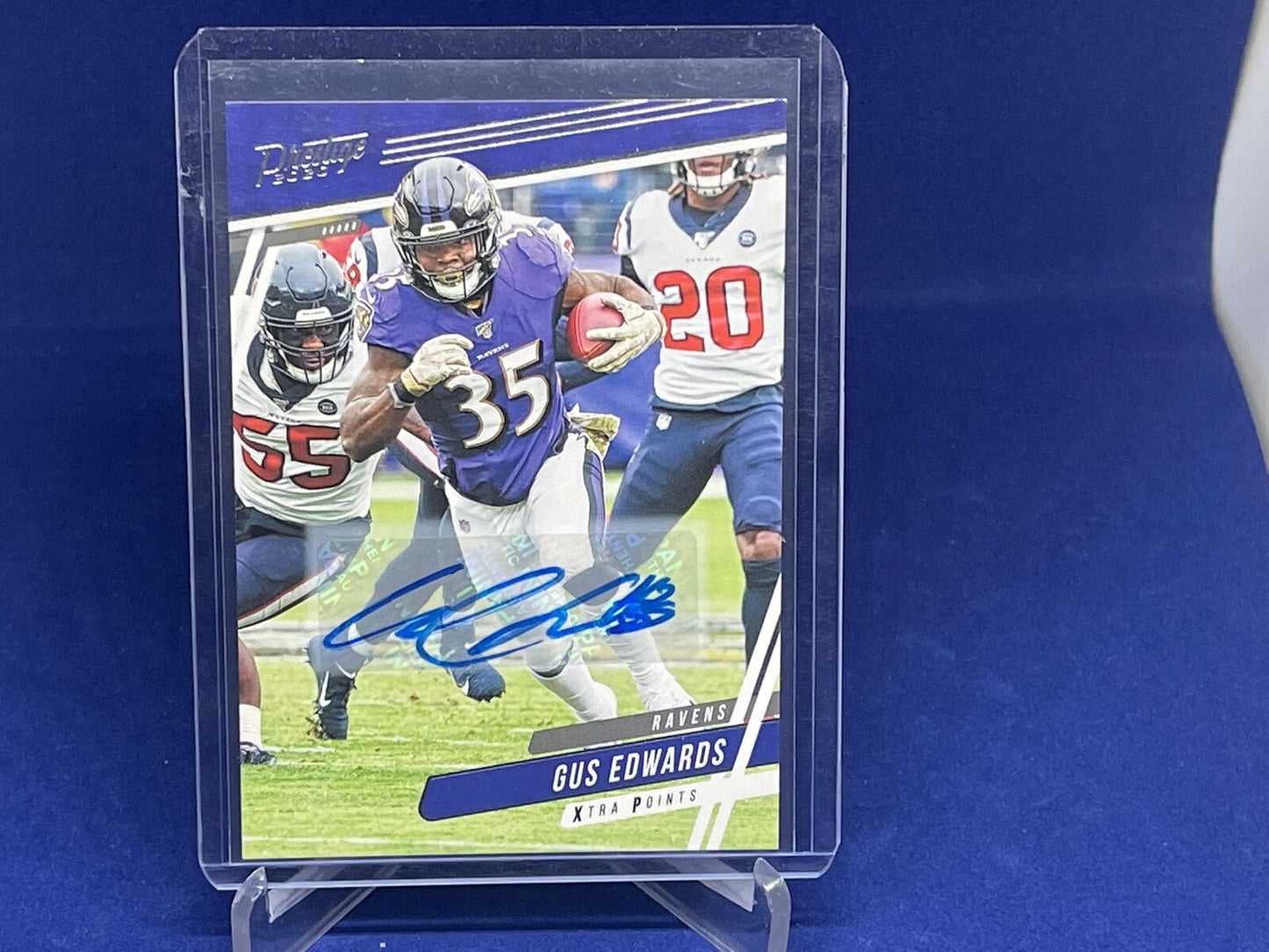 GUS EDWARDS 2020 PANINI PRESTIGE AUTOGRAPH AUTO # 153