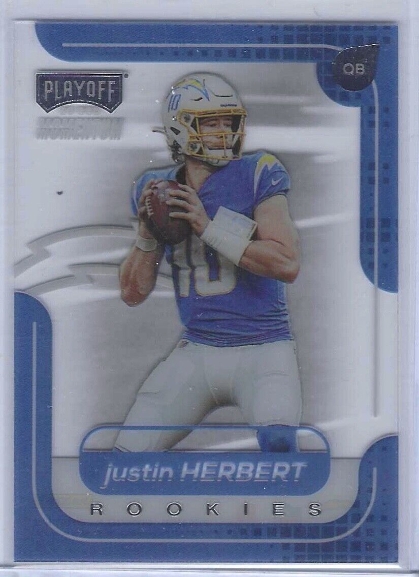 JUSTIN HERBERT 2020 CHRONICLES PLAYOFF MOMENTUM RC #M-3
