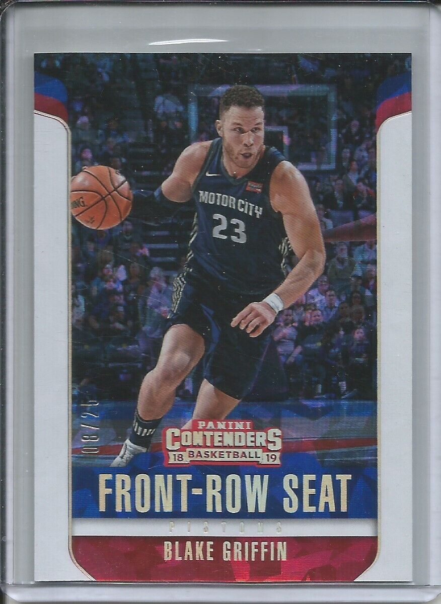 BLAKE GRIFFIN 2018-19 PANINI CONTENDERS FRONT ROW SEAT CRACKED ICE #D 8/25