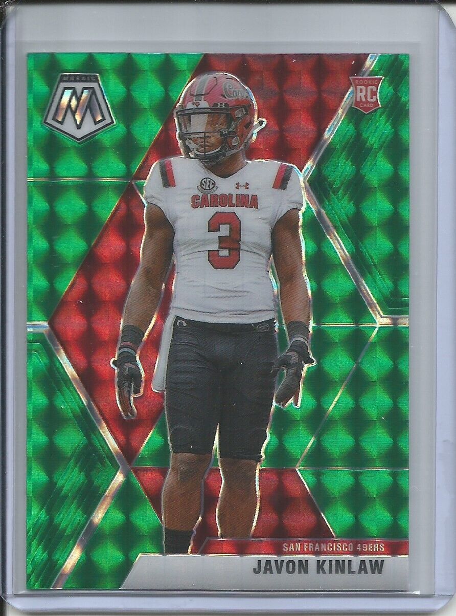 JAVON KINLAW 2019-20 PANINI MOSAIC GREEN PRIZM ROOKIE RC 49ERS