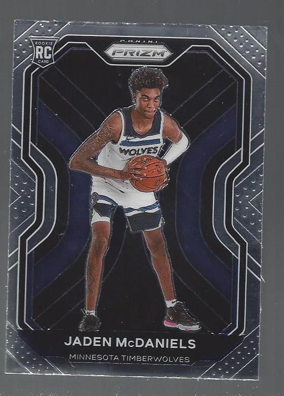 JADEN MCDANIELS 2020-21 PANINI PRIZM WOLVES TRUE ROOKIE RC #277