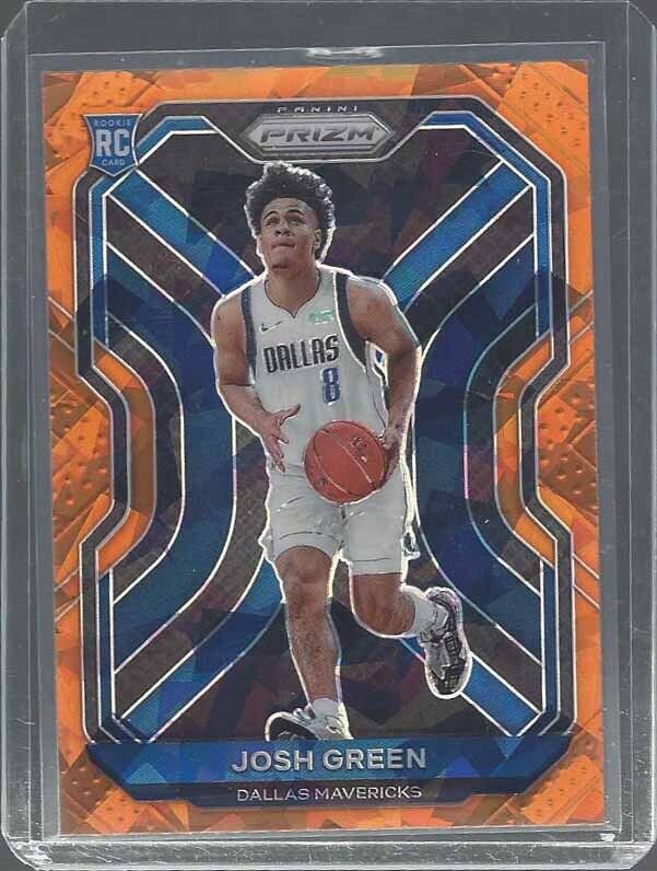JOSH GREEN 2020-21 PANINI PRIZM ORANGE ICE PRIZMS ROOKIE RC SP #274