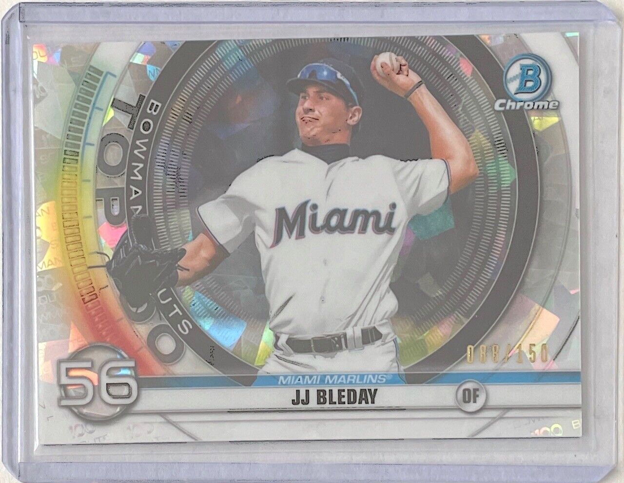 JJ BLEDAY 2020 BOWMAN CHROME BOWMAN SCOUTS TOP 100 ATOMIC REFRACTOR #D 088/150