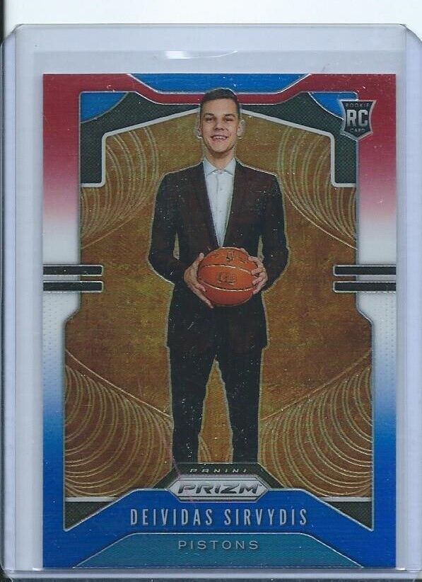 DEIVIDAS SIRVYDIS 2019-20 PANINI PRIZM RED WHITE BLUE PRIZMS RC #298