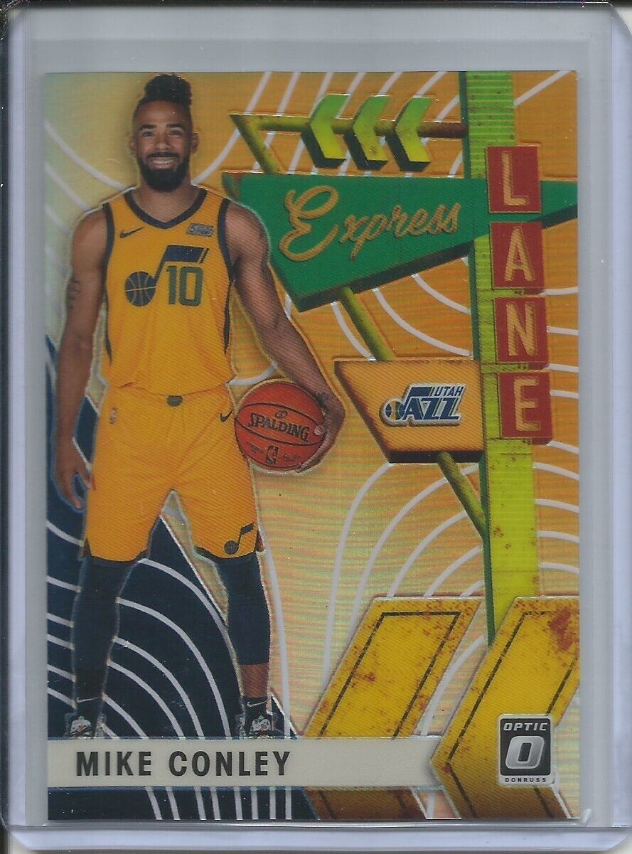 MIKE CONLEY 2019-20 PANINI OPTIC EXPRESS LANE ORANGE HOLO PRIZM #D 13/39