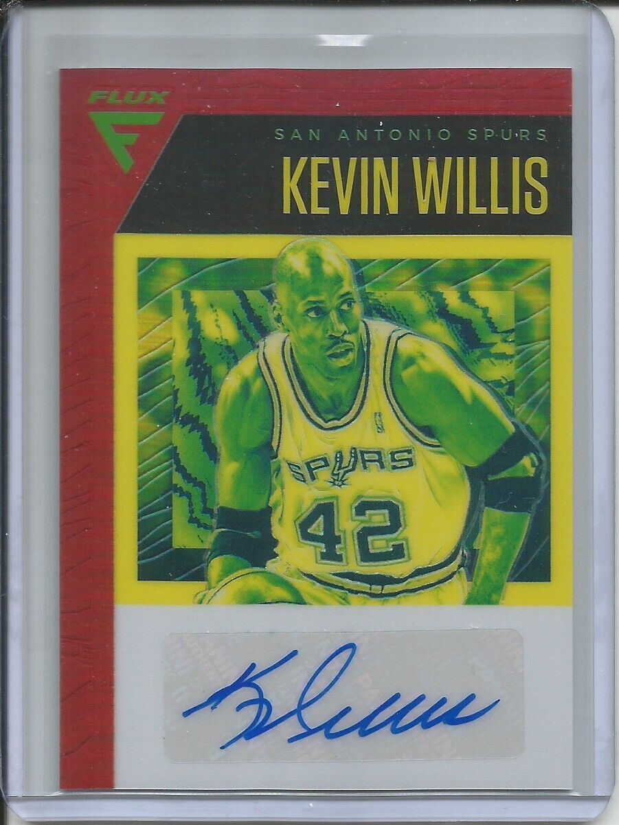 KEVIN WILLIS 2019-20 PANINI CHRONICLES FLUX HOLO PRIZM AUTO