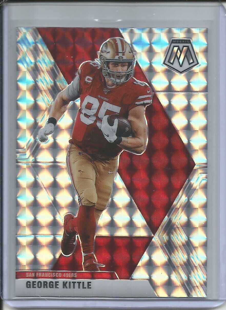 GEORGE KITTLE 2019-20 PANINI MOSAIC SILVER MOSAIC PRIZM 49ERS