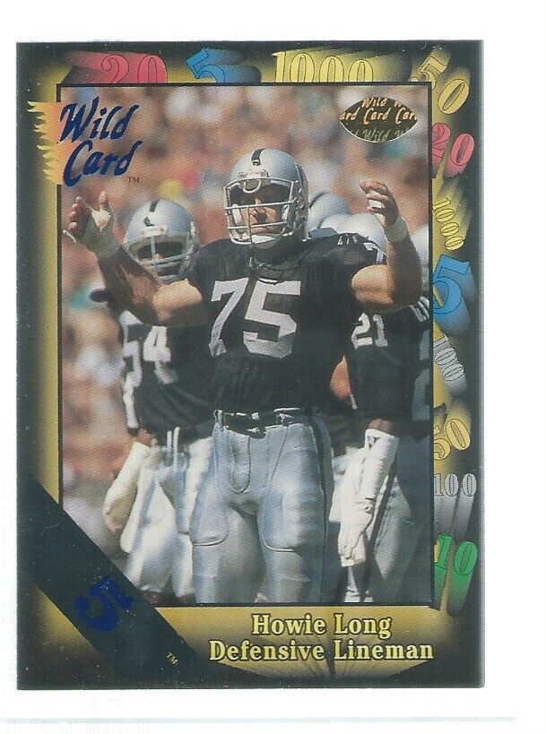 HOWIE LONG 1991 WILD CARD 5 STRIPE #107