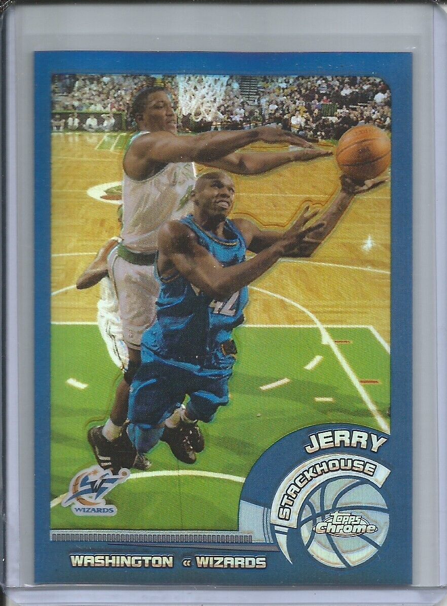 JERRY STACKHOUSE 2003-04 TOPPS CHROME REFRACTOR WIZARDS