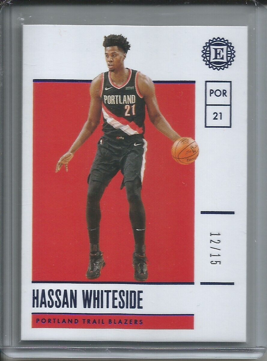 HASSAN WHITESIDE 2019-20 PANINI ENCASED BLUE #D 12/15