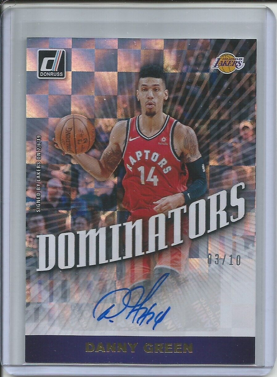 DANNY GREEN 2019-20 PANINI DONRUSS DOMINATORS GOLD AUTOGRAPH AUTO #D 3/10