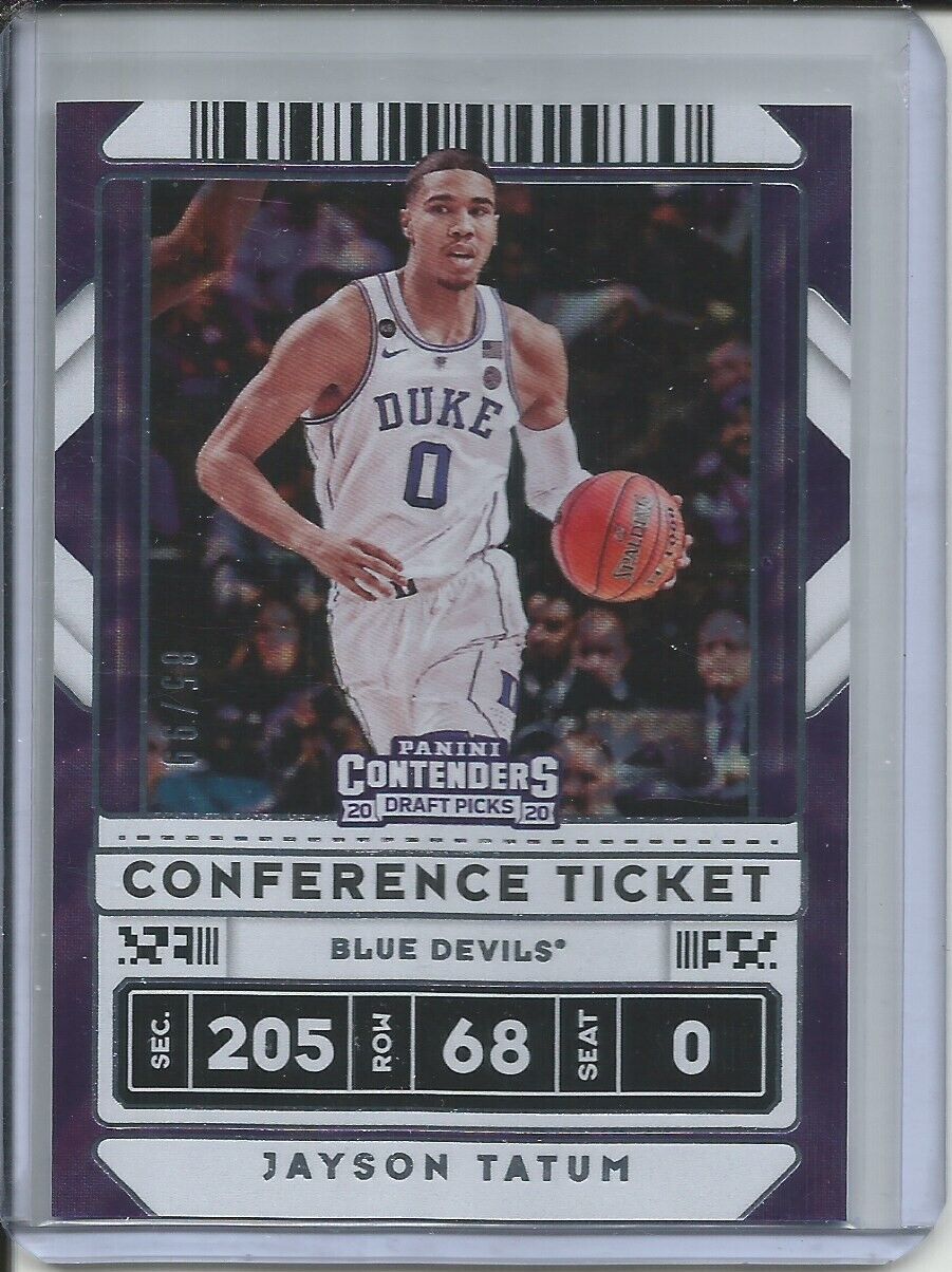 JAYSON TATUM 2020 PANINI CONTENDERS CONFERENCE TICKET PURPLE SHOCK #D 85/99