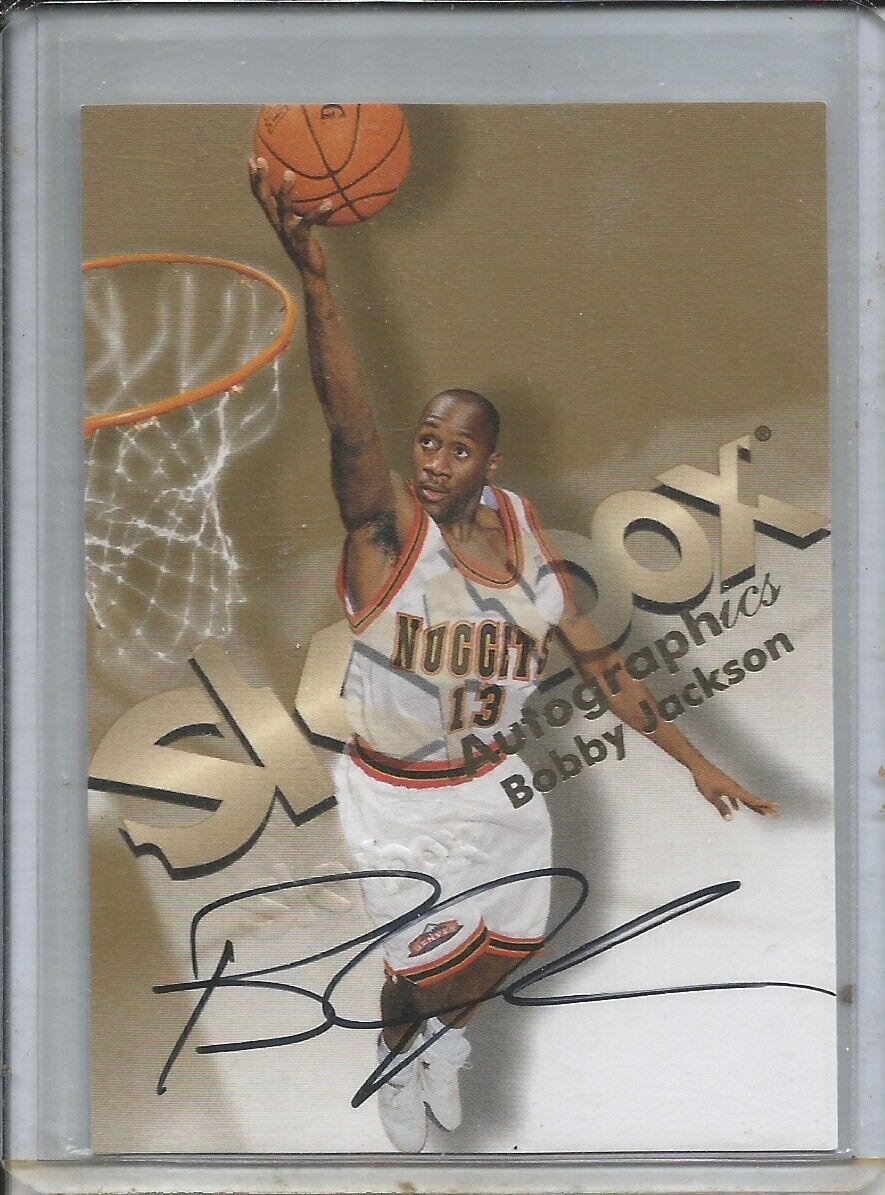 BOBBY JACKSON 1998 SKYBOX AUTOGRAPHICS ON CARD AUTO