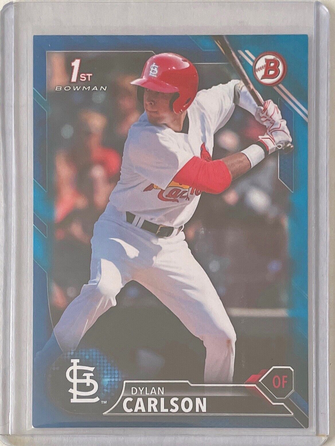 DYLAN CARLSON 2016 BOWMAN PAPER 1ST PROSPECT BLUE #D 085/150