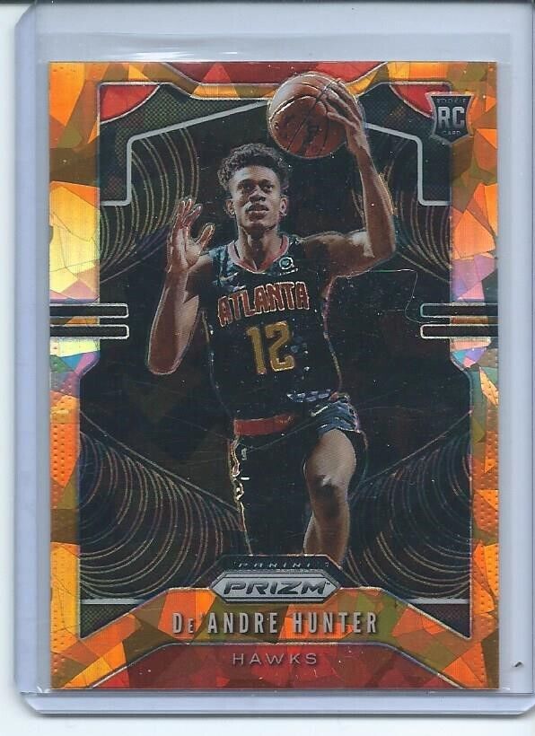DE'ANDRE HUNTER 2019-20 PANINI PRIZM ORANGE ICE PRIZMS RC #251