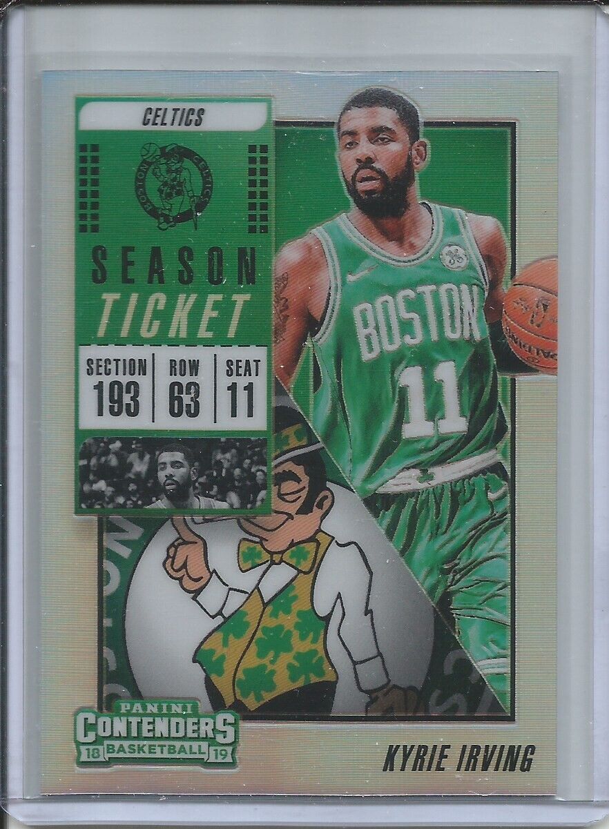 KYRIE IRVING 2018-19 PANINI CONTENDERS SEASON TICKET SILVER HOLO PRIZM