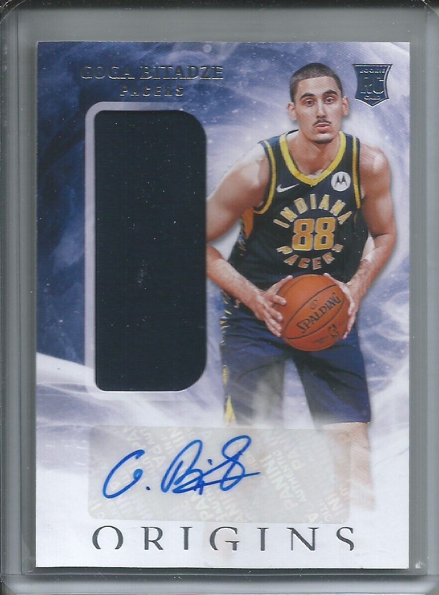 GOGA BITADZE 2019-20 PANINI ORIGINS ROOKIE PATCH AUTO RC