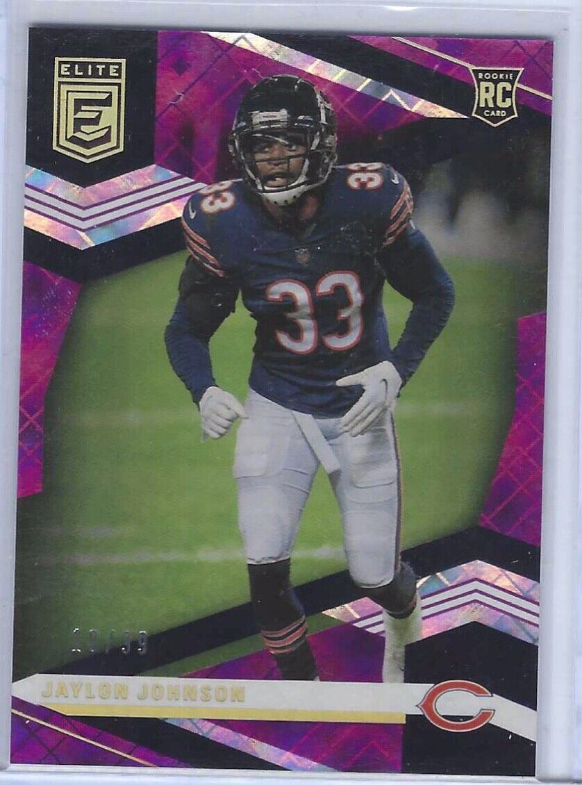 JAYLON JOHNSON 2020 PANINI CHRONICLES DONRUSS ELITE PURPLE PRIZM RC #D 10/99