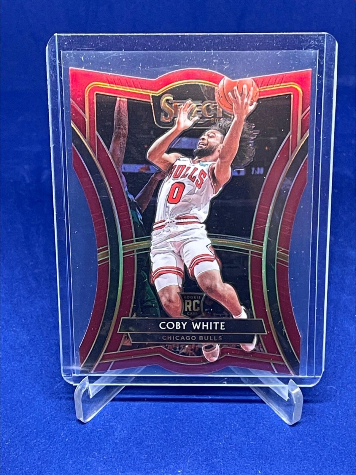 COBY WHITE 2019-20 PANINI SELECT PREMIER LEVEL DIE CUT RED PRIZM RC #D 54/175