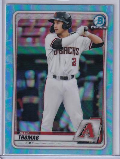 ALEK THOMAS 2020 BOWMAN CHROME PROSPECT SKY BLUE REFRACTOR BD-195