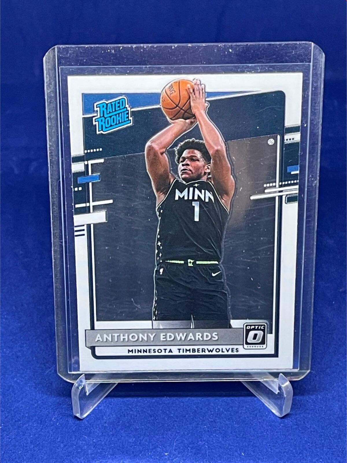 ANTHONY EDWARDS 2020-21 PANINI DONRUSS OPTIC RATED ROOKIE RC # 151