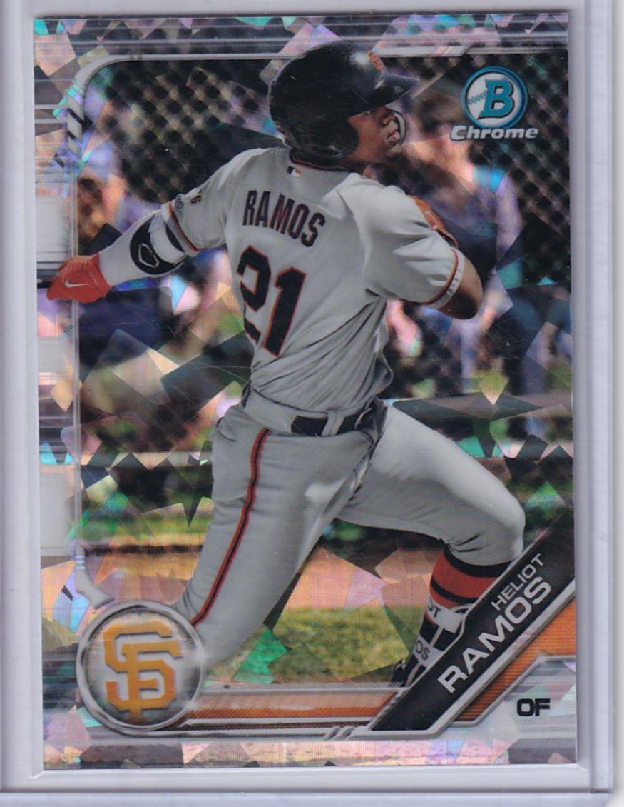 HELIOT RAMOS 2019 BOWMAN CHROME SILVER SAPPHIRE ATOMIC REFRACTOR #D BCP-83