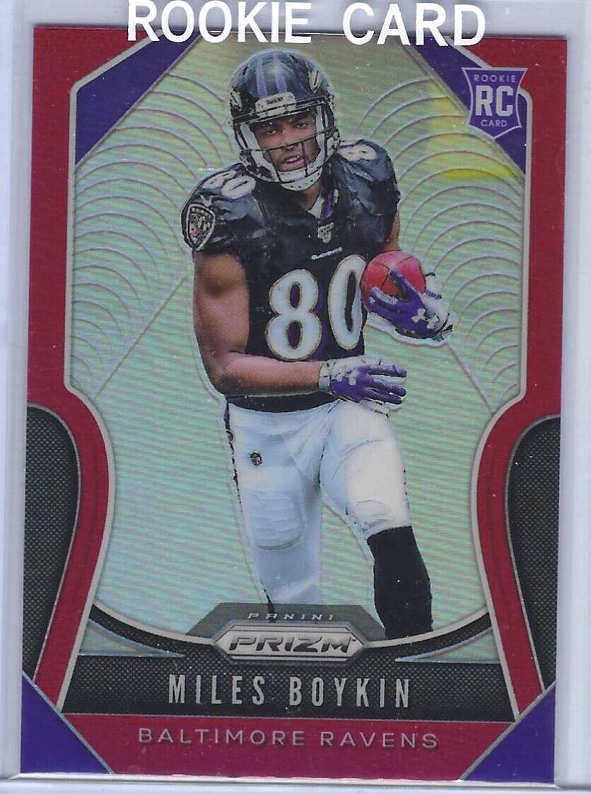 MILES BOYKIN 2019 PANINI PRIZM RED PRIZMS RETAIL SSP /8 ROOKIE RC #351