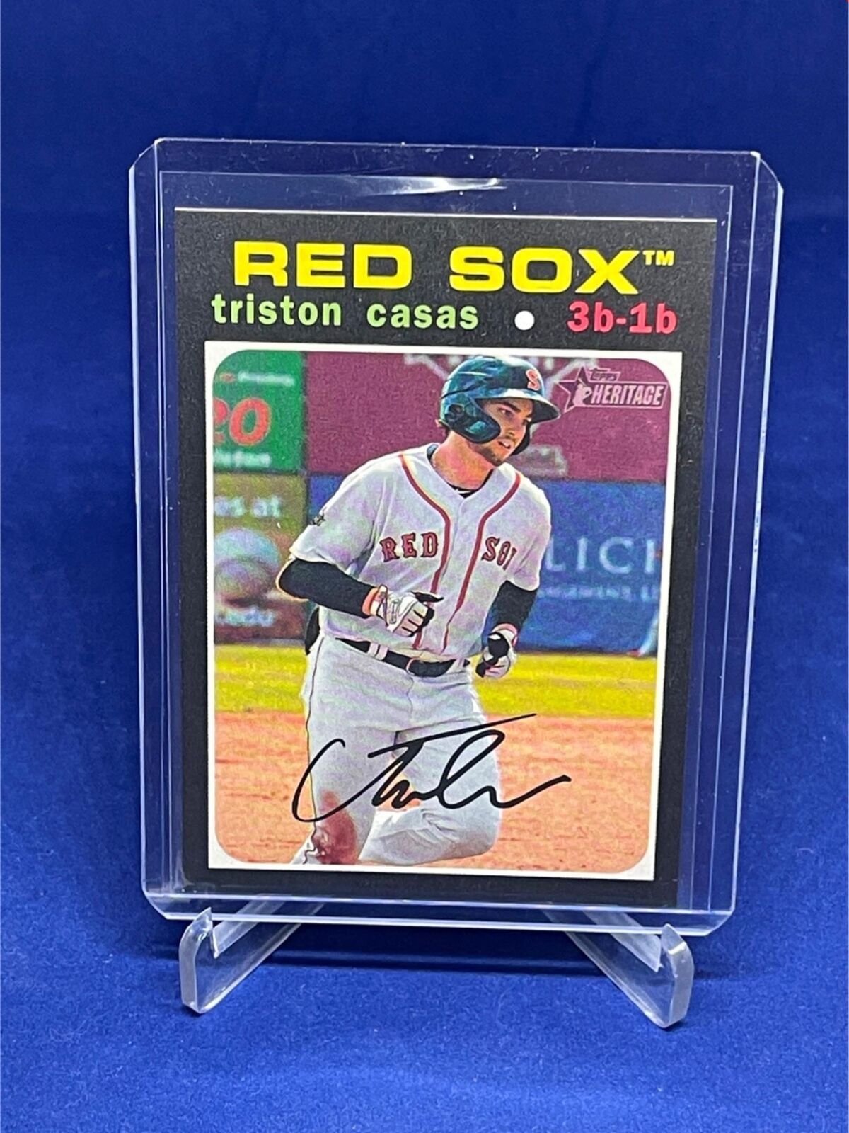 TRISTON CASAS 2020 TOPPS HERITAGE REVERSE FLIP STOCK SSP /5 SHORT PRINT # 130