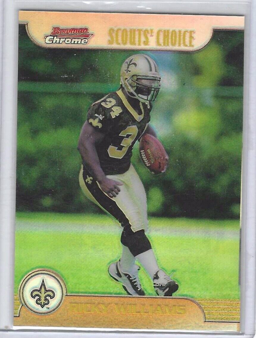 RICKY WILLIAMS 1999 BOWMAN CHROME SCOUTS CHOICE REFRACTOR RC #SC18