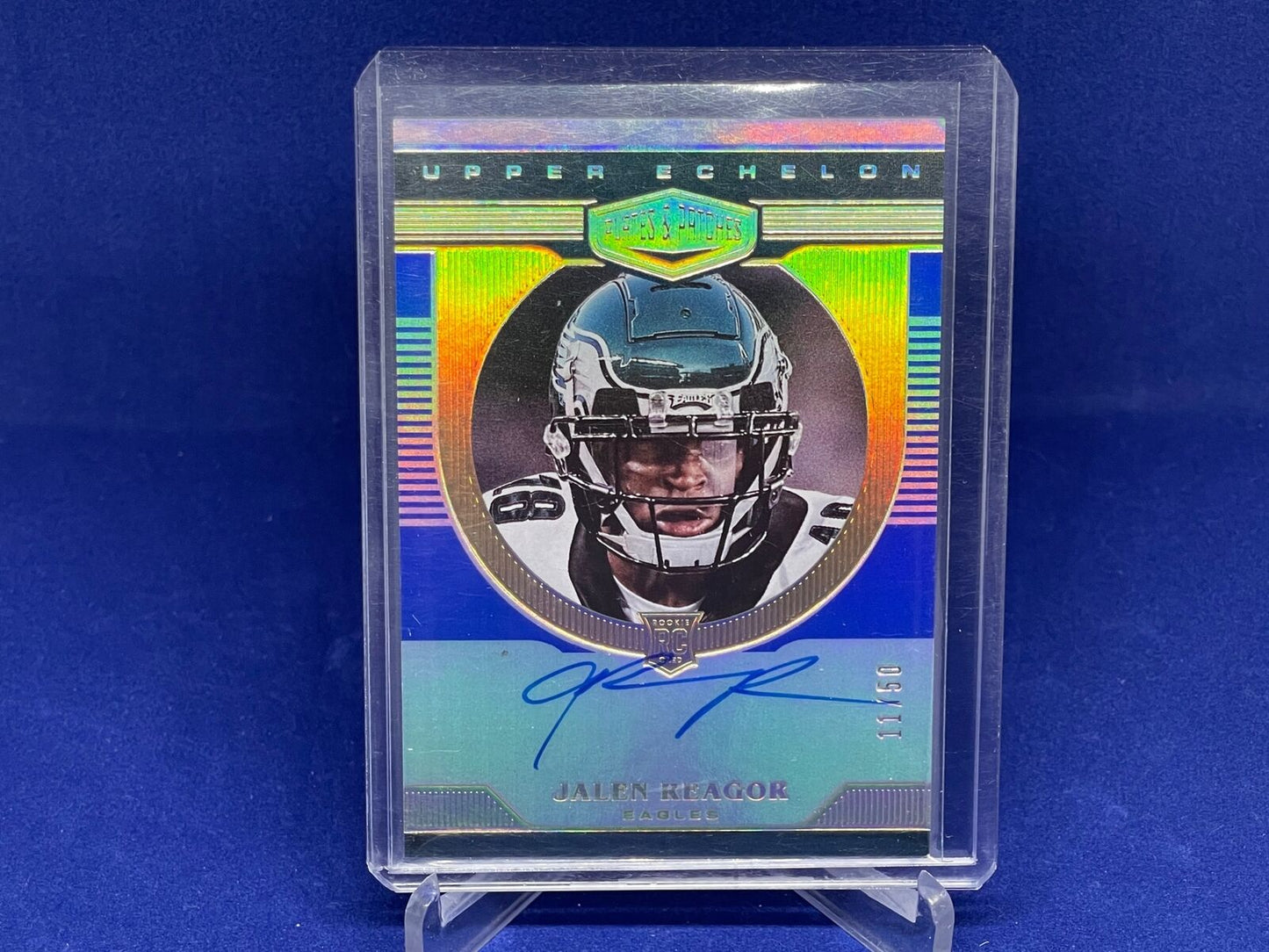JALEN REAGOR 2020 PANINI PLATES & PATCHES ON CARD AUTO RC #D 11/50