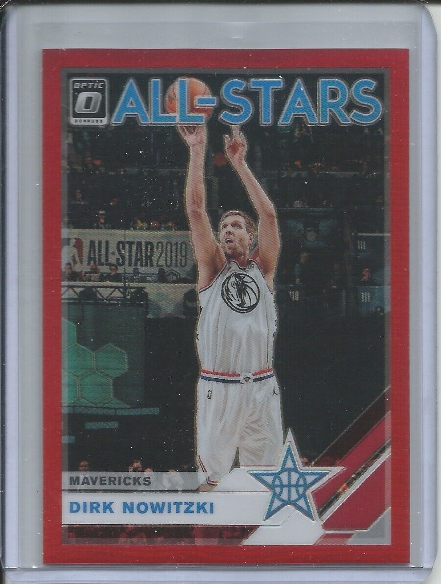 DIRK NOWITZKI 2019-20 PANINI DONRUSS OPTIC ALL-STARS RED HOLO PRIZM #D 43/99