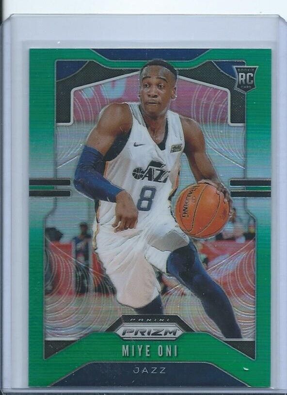 MIYE ONI 2019-20 PANINI PRIZM GREEN PRIZMS RC #300